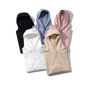 Sudaderas con capucha para hombre, novedad en moda, de alta calidad, 5 colores, algodón liso en blanco/poliéster, sudaderas con capucha y sudaderas con logotipo personalizado - Product Image 3