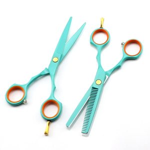 Peluquero profesional Tijeras afiladas para el cabello Kit de tijeras de peluquería con accesorios para corte de pelo Recubierto de color 6 pulgadas - Product Image 4