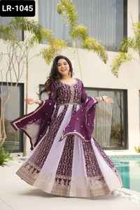 Las últimas mujeres usan vestidos Anarkali de lujo estilo pakistaní estilo de ropa Georgette Anarkali vestido con diseñador Dupatta para mujeres - Product Image 5