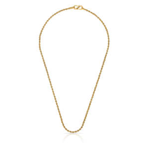 Cadena de Eslabones Geométricos Chapada en Oro para Hombre - Regalo para Bodas y Fiestas - Product Image 2