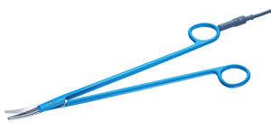 Ciseaux à dissection bipolaires, bipolaires, courbés, 140 mm (5 12), pointe ténotomique, isolés, non stériles, réutilisables - Product Image 6