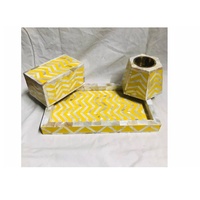 Vente en gros de plateaux modernes en nacre incrustés avec brûleur Bakhoor et boîte de support de lampe en T Ensemble de brûleurs Bakhoor Artisanat indien