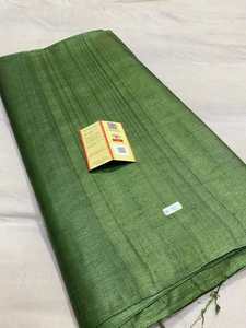 Tissu en soie tissé à la main, écologique, respirant, à l'éclat naturel, texture douce, textile tissé à la main pour les robes et les saris pour filles - Product Image 2