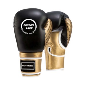 Gants de boxe en cuir confortables et professionnels pour l'entraînement au combat, avec logo personnalisé - Product Image 4