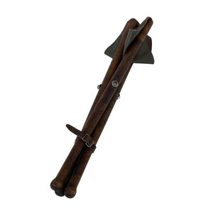 Chaise pliante en cuir artisanal de qualité supérieure avec support pour lampe et dossier rétractable pour la photographie en extérieur, la chasse et le camping - Product Image 2