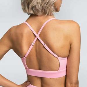 Ensembles d'entraînement délavés Vintage solides pour femmes tenues de Yoga soutien-gorge de sport et Leggings taille haute 2 pièces respirant séchage rapide 100% coton - Product Image 2