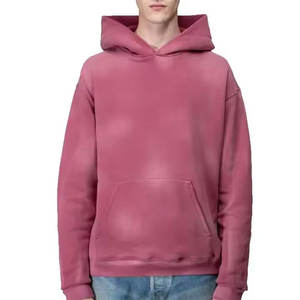 ¡Novedad de 2025! Sudadera con capucha de lana de algodón de alta calidad para hombre, a la moda diseño sólido, logotipo de impresión Digital, teñido liso de invierno - Product Image 6