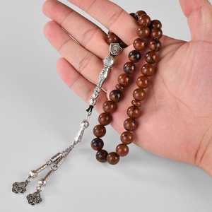Diseño clásico 99 piezas 6mm Tasbeeh resina oración cuentas buena calidad islámico musulmán oración accesorio a precio razonable nuevo diseño - Product Image 1