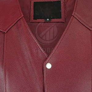 Chaleco informal de cuero para hombre, chaqueta de tamaño personalizado, ropa exterior de invierno con cuello levantado, característica transpirable, venta al por mayor para uso en exteriores - Product Image 5