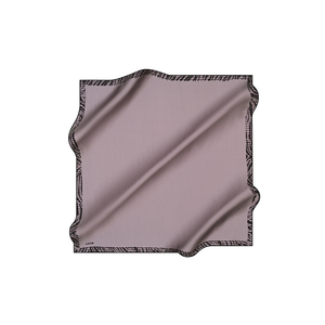 Powder Pink Silk Crepe Satin <b>Square</b> <b>Scarf</b> with Digital Print Pattern - Product Image 2