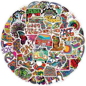 Bulk Order Eco-Friendly Reusable Removable PVC <b>Stickers</b> | Waterproof Die Cut Cartoon <b>Decals</b> for Home Decoration 100pcs - Product Image 3