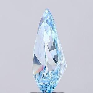 3.26ct ลูกแพร์เพชรปลูกในห้องปฏิบัติการ VVS1สีฟ้าสดใสแฟนซี - Product Image 4