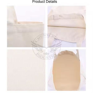 Sac fourre-tout en toile de coton polyester uni, logo personnalisé imprimé, sublimation, sac de courses réutilisable, sacs promotionnels - Product Image 5