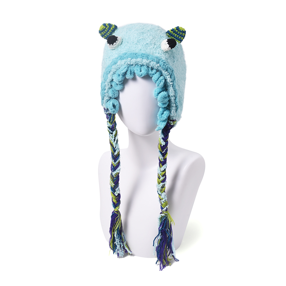 Bonnet Licorne Avec Oreilles Qui Bougent Blanc Avec Lumières LED Animal