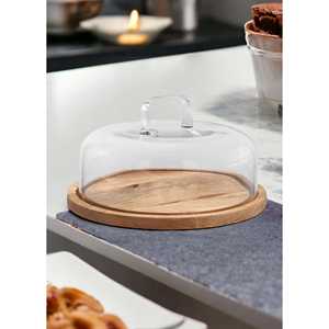 Madera Round Cake Storage Bowl 17x26x26 cm para suministros de decoración de pasteles - Product Image 2