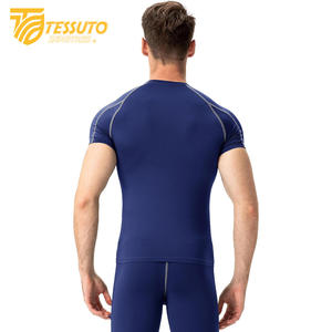 T-shirt léger de compression de sports d'été pour hommes-Respirant à séchage rapide Gym Yoga Fitness Active Wear - Product Image 2