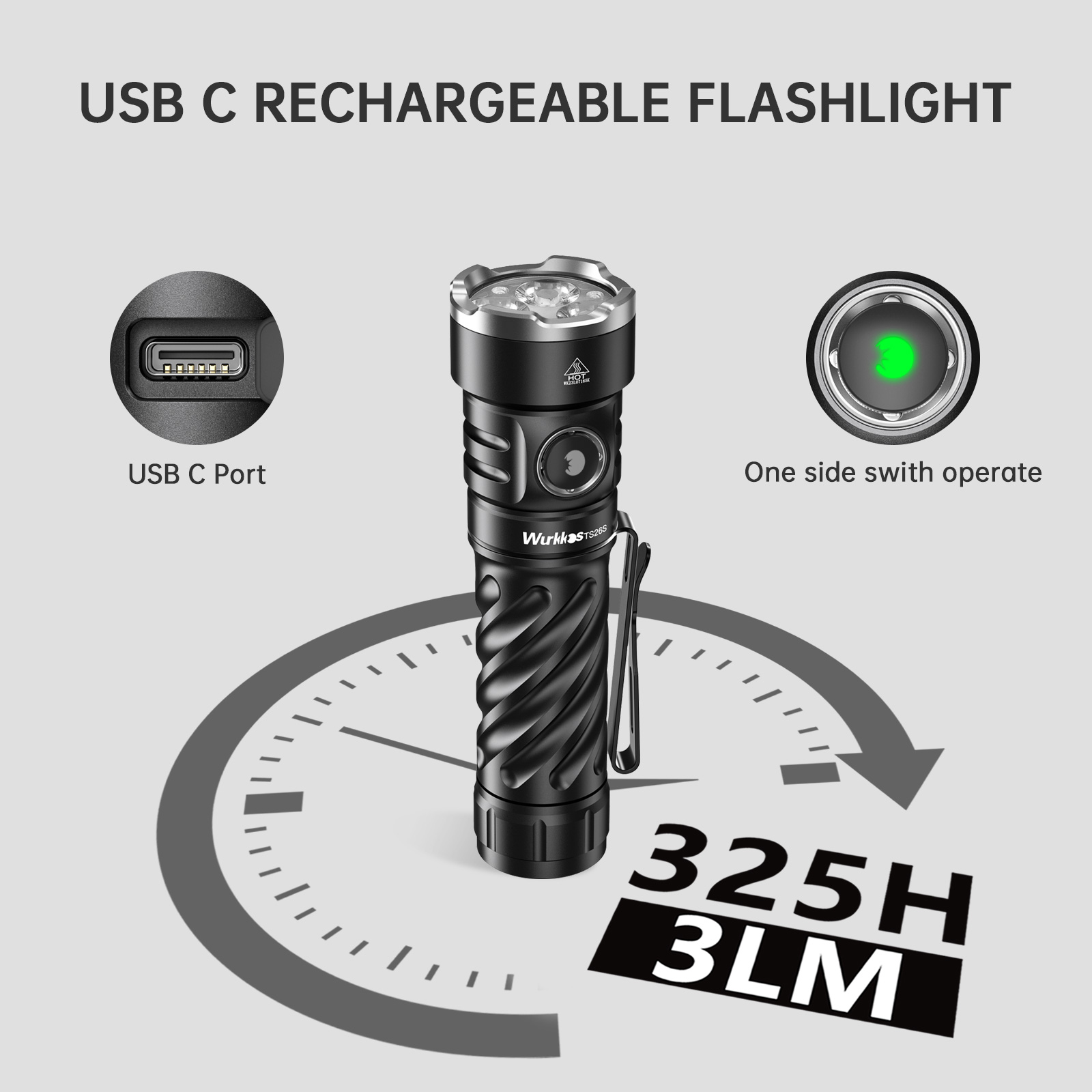 Lampe Torche LED Ultra Puissante – Rechargeable – Longue Portée (>500 Mètres) – Idéale Camping