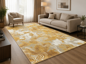 High Pile <b>Linen</b> Waterproof Extra Thick Modern Oval Abstract Pattern Non-Slip Backing Adiva Carpet Gaziantep Turkey for Car - Product Image 1