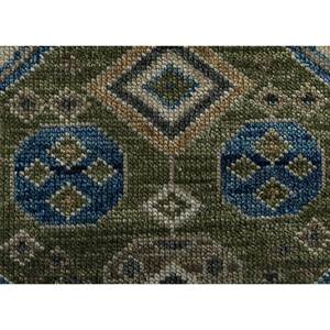 Alfombra de Lana Anudada a Mano Savana, Gris y Negra, con Patrón Geométrico y Abstracto para el Hogar, Pasillo y Sala de Estar, Modelo AKWL-1151 - Product Image 3