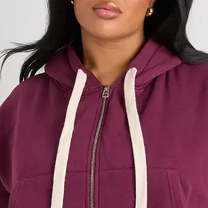 Servicio OEM con Cordones y Capucha, Sudadera Clásica para Mujer 2026 con Cierre de Cremallera, Material Cálido para un Ajuste Relajado con Diseño de Logotipo - Product Image 2