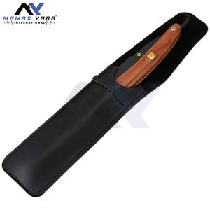 Navaja de Afeitar Profesional de Hoja Recta con Mango de Madera, Acero Inoxidable de Alta Calidad, Navajas de Barbero de Una Sola Hoja, Mayoristas - Product Image 2