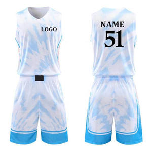 Uniforme de basket-ball personnalisé unisexe, maillot de sport, short, respirant, séchage rapide, léger, 100% coton, vêtements de sport d'équipe - Product Image 6