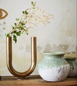 Vase à fleurs en métal de luxe de styliste pour décoration de mariage en Aluminium de Style européen OEM avec personnalisation disponible - Product Image 6