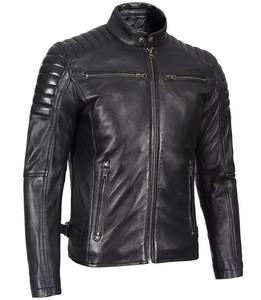 เสื้อแจ็คเก็ตหนังผู้ชาย สไตล์สตรีทลำลอง ดีไซน์พรีเมียม หนังแท้ โรงงานผลิตเสื้อผ้า ขายส่ง - Product Image 6