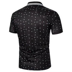 Material de algodón transpirable logotipo personalizado impreso de alta calidad de manga corta de moda hombres Polo camiseta para uso diario - Product Image 2