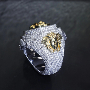 Fully <b>Iced</b> Out Custom Mens <b>Ring</b> Crafted in 925 Sterling Silver with Leb Grown Diamonds in Customized Design With VVS Clarity - Product Image 3