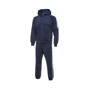 Nouvel ensemble de survêtement décontracté et élégant pour homme, en polaire unie, 100 % coton, grande taille, respirant, réversible, séchage rapide, coupe ajustée pour le jogging - Product Image 1