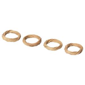 Vente en gros pas cher Anneau de serviette en rotin avec strass boucle de serviette pour décor de serviette de mariage - Product Image 2