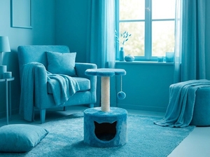 Blue Blossom Petite Cat Retreat con Espíritu Juguetón - Product Image 3