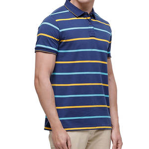 Polo décontracté unisexe grande taille pour homme, manches courtes, couleur unie, tissu en polyester tricoté, logo personnalisé, polo pour homme - Product Image 5