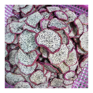Tranches de fruits du dragon violet sans sucre ajouté Pitaya Snack séché à l'air chips de fruits à mâcher pour les acheteurs en gros - Product Image 2