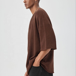 T-shirt surdimensionné Boxy pour homme Unisexe Plus Size Blank Design Heavy Weight 100% Cotton Drop Shoulder High Quality - Product Image 4