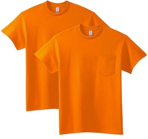 T-shirt en coton en gros avec poche poitrine, doux, respirant, pour usage quotidien, impression personnalisée - Product Image 4