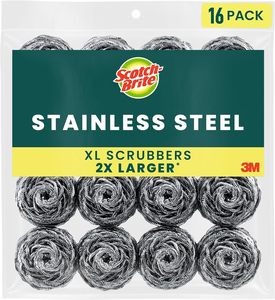 Estropajos de Acero Inoxidable Scotch-Brite, Paquete de 16 - Product Image 1
