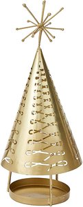 Decorative Handmade Gold Cone <b>Tea</b> <b>Light</b> Holder Christmas Decoration Supplies For Home Decor in Bulk Rate - Product Image 3