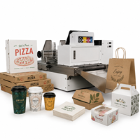 Machine d'impression numérique à passage unique, imprimante à jet d'encre CMYK pour boîtes en carton ondulé, machine d'impression pour sacs en papier kraft, machine d'impression pour boîtes à pizza