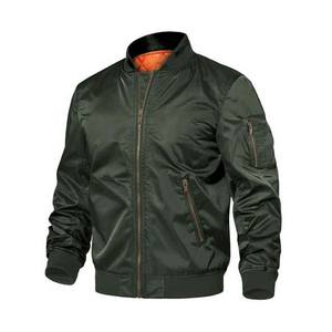 Chaqueta Bomber Ligera y Ajustada para Hombre, Chaqueta Bomber de Vuelo Clásica, Cómoda, con Bordado Personalizado al por Mayor - Product Image 1