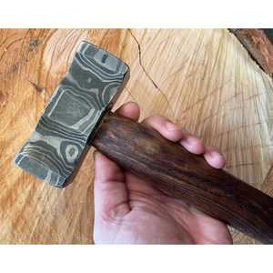 Martillo Vikingo Grabado, Forjado a Mano, Personalizado, Hecho a Mano, Martillo de Acero de Damasco de Lujo, DIY OEM, Alta Durabilidad - Product Image 4