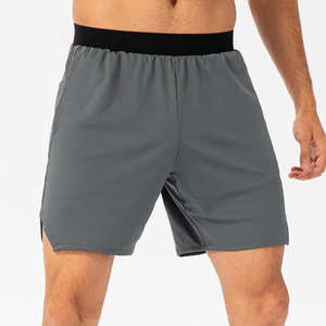 Nueva tendencia, pantalones cortos activos para correr, logotipo personalizado, cintura de poliéster sólido, estilo informal, función antiarrugas, bolsillos de tela de algodón - Product Image 6