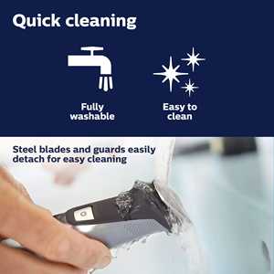 Kit de Afeitado Multifuncional 7000 de 23 Piezas, Totalmente Lavable, con Cuchillas Dobles de Acero Inoxidable, Resistente al Agua IPX7, Recargable por USB, Enchufe Estadounidense - Product Image 6