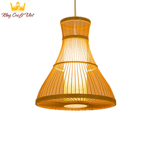 Abat-jour en bambou vintage luxueux en métal gaufré pour la décoration intérieure fabriqué au Vietnam pour l'éclairage en gros - Product Image 4