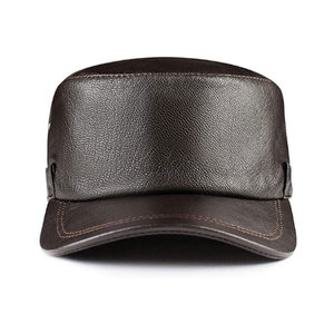 Casquettes sportives en cuir véritable imperméables, service OEM, étiquette privée personnalisée, unisexe, coupe-vent, respirantes, couleur personnalisée, vente chaude, prix bas - Product Image 4