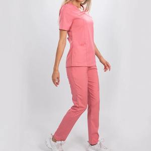 Uniformes médicos OEM higiénicos de algodón, poliéster y Spandex elásticos para un fácil movimiento libre y fácil con juegos - Product Image 2