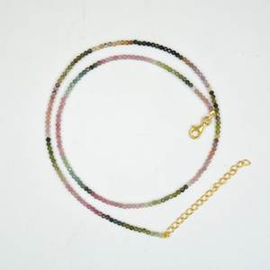 Collier de tourmaline naturelle de dernière conception Pierre précieuse Chaîne de pierres précieuses en argent sterling 925 exclusive à la mode Pour grossiste - Product Image 1