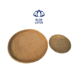 Panier de rangement en bambou de forme ronde - Product Image 1