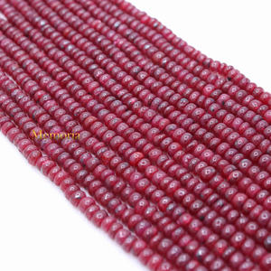 7 Layered Smooth Roundel Shape Natural Ruby Gemstone <b>Beads</b> Spiritual Gemstone Handmade Necklace Jewelry Wholesale - Product Image 5